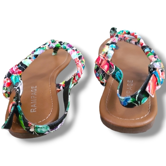 Rampage Women's Tropical Thong Sandals Size 8M - Picture 5 of 17